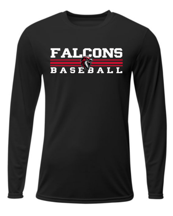 Shirt - Falcons Baseball 3 Stripes - Image 6