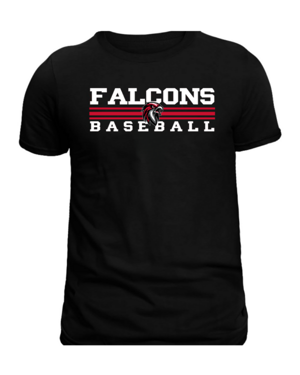 Shirt - Falcons Baseball 3 Stripes - Image 5