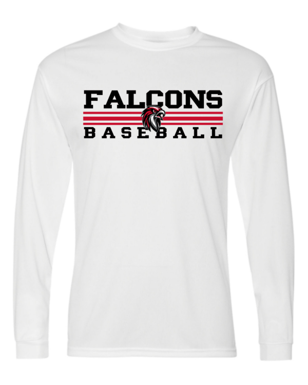 Shirt - Falcons Baseball 3 Stripes - Image 2